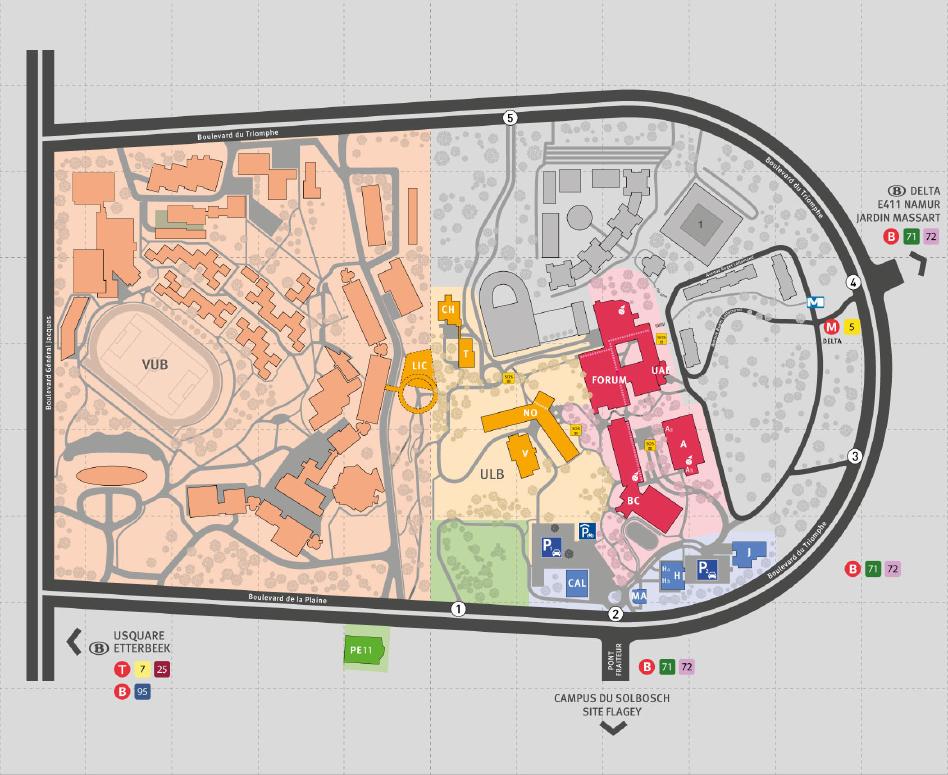 Plan campus Plaine