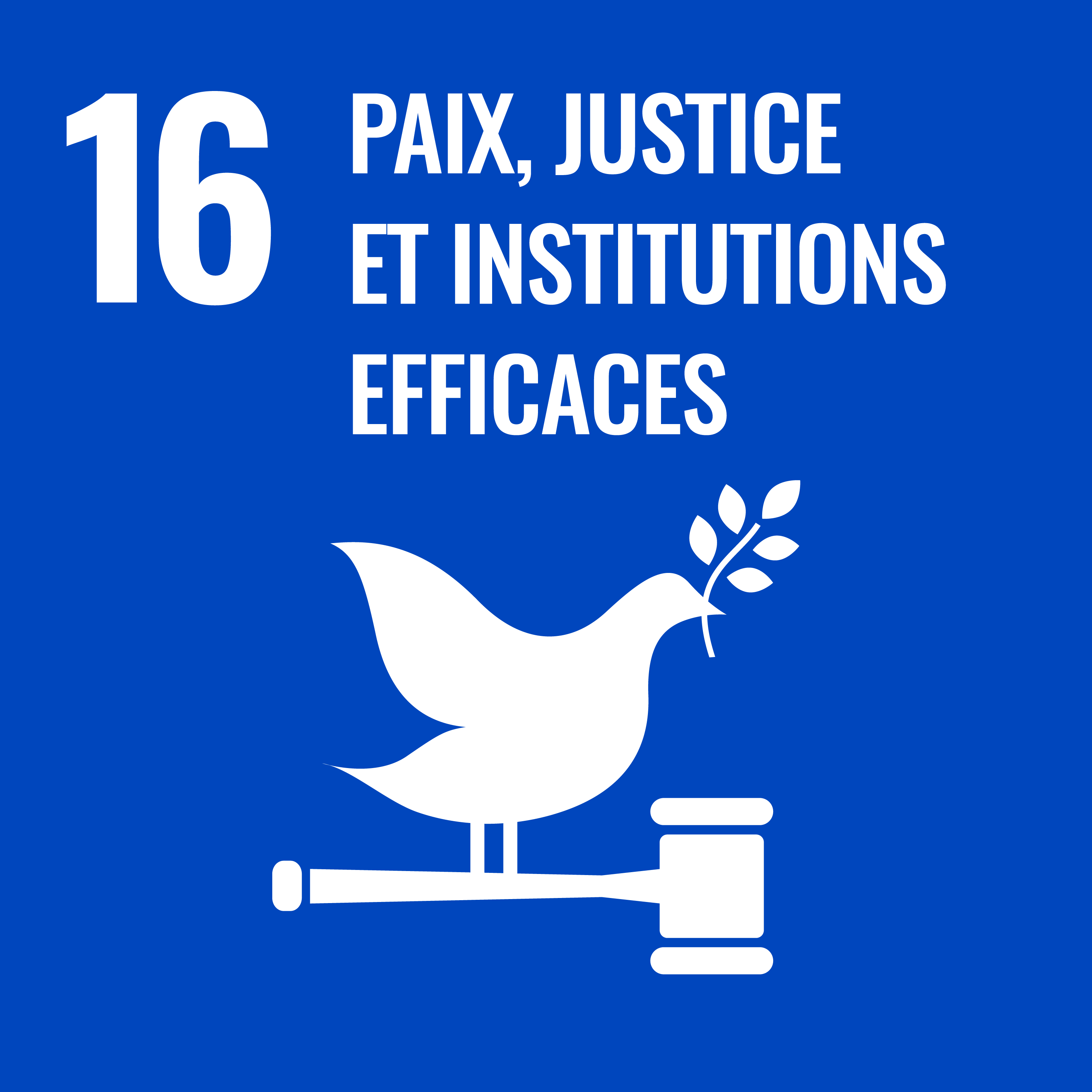 paix, justice et institutions efficaces