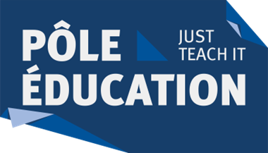Pole Education Logo bleu