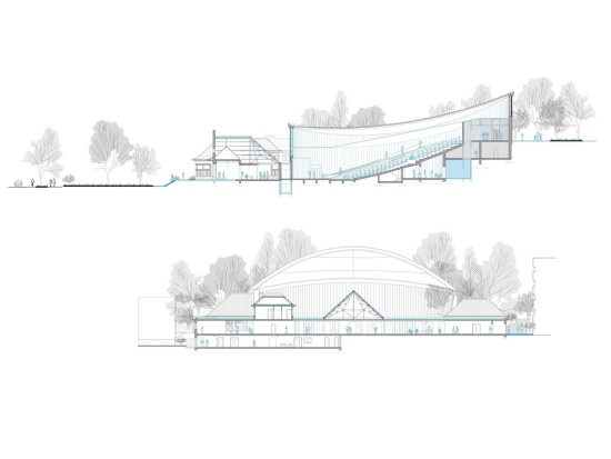 Rénovation du bâtiment J - Coupe - © TANK Architectes